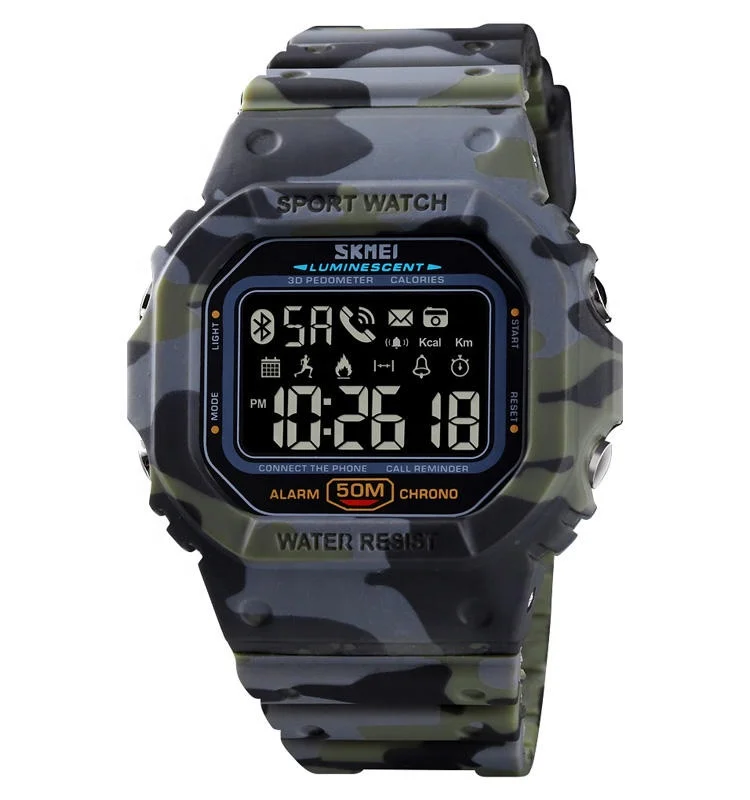 Luxury Digital Watch Men Waterproof Clock relogio masculino oem odm watches plastic case watch relojes inteligentes 1629 skmei