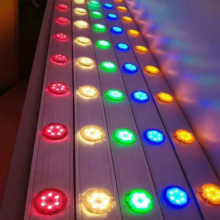 30-50mm Outdoor Aluminum Profile Permanent RGB gemstone Lighting Christmas LED Pixel Node  with Program or Programmable Lighting