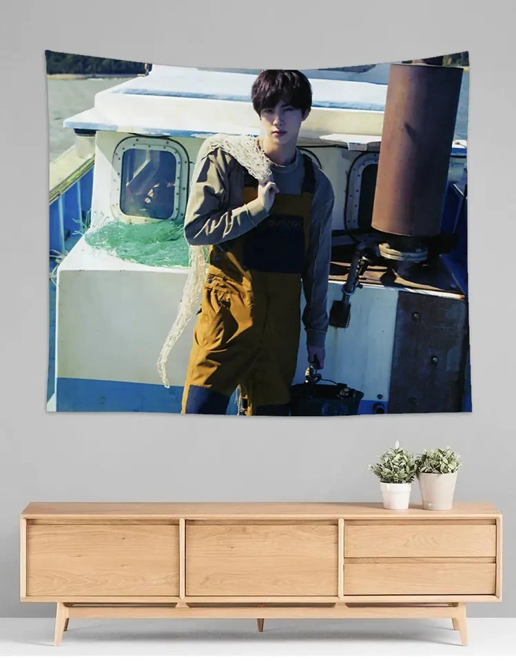 Wholesale KPOP Bangtan Boys Jin Sea of Island Hanging Cloth Bedroom Wall Cloth