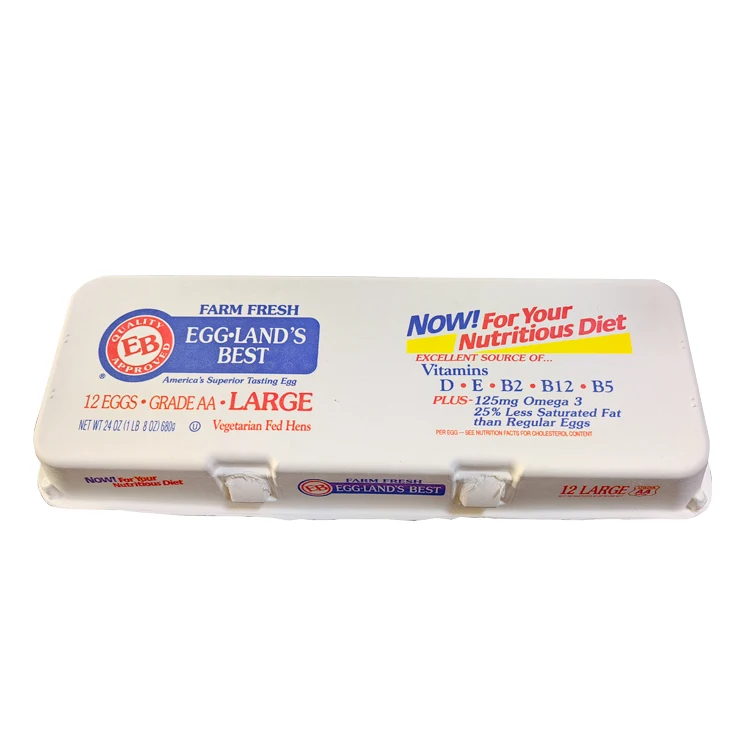 Best Selling Bio-degradable 6/ 10 /12/ 15/ 30 cells Paper Pulp Egg Carton egg tray