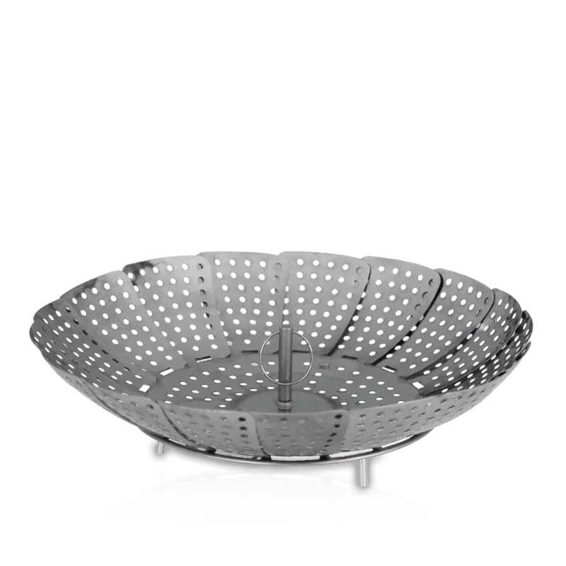 Home and kitchen Collapsible Food Pot Steamer Insert Basket Stainless Steel Vegetable Steamer Basket