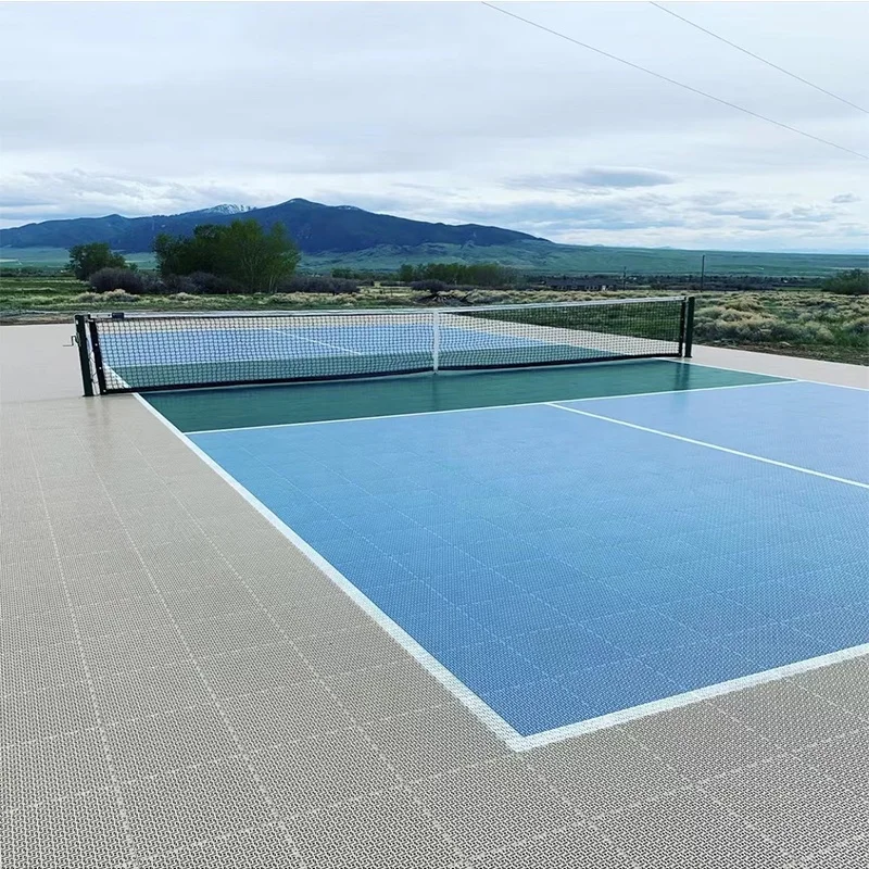 Wanhe Outdoor basketball badminton volleyball acrylic resin synthetic plastic used sport court flooring