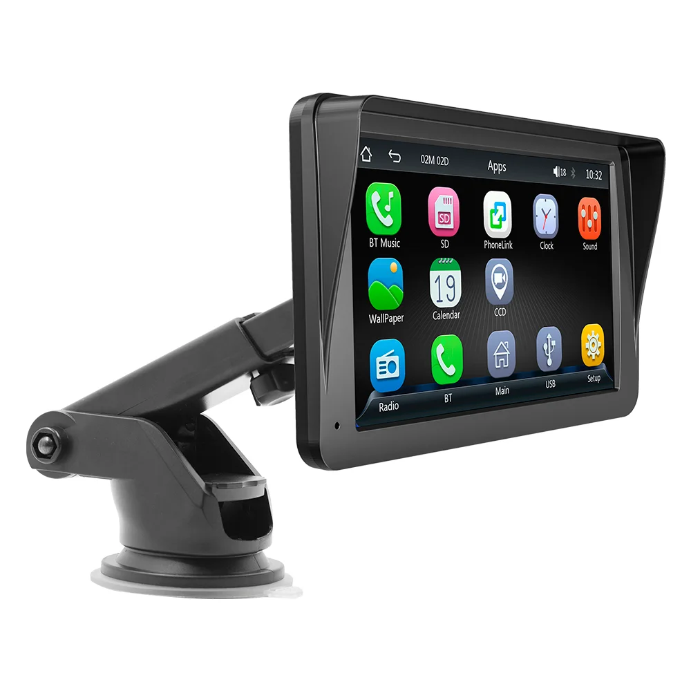 Портативный беспроводной автомобильный радиоприемник Carplay & Android Auto Autoestereo 7 дюймов сенсорный экран GPS BT FM умный монитор PND