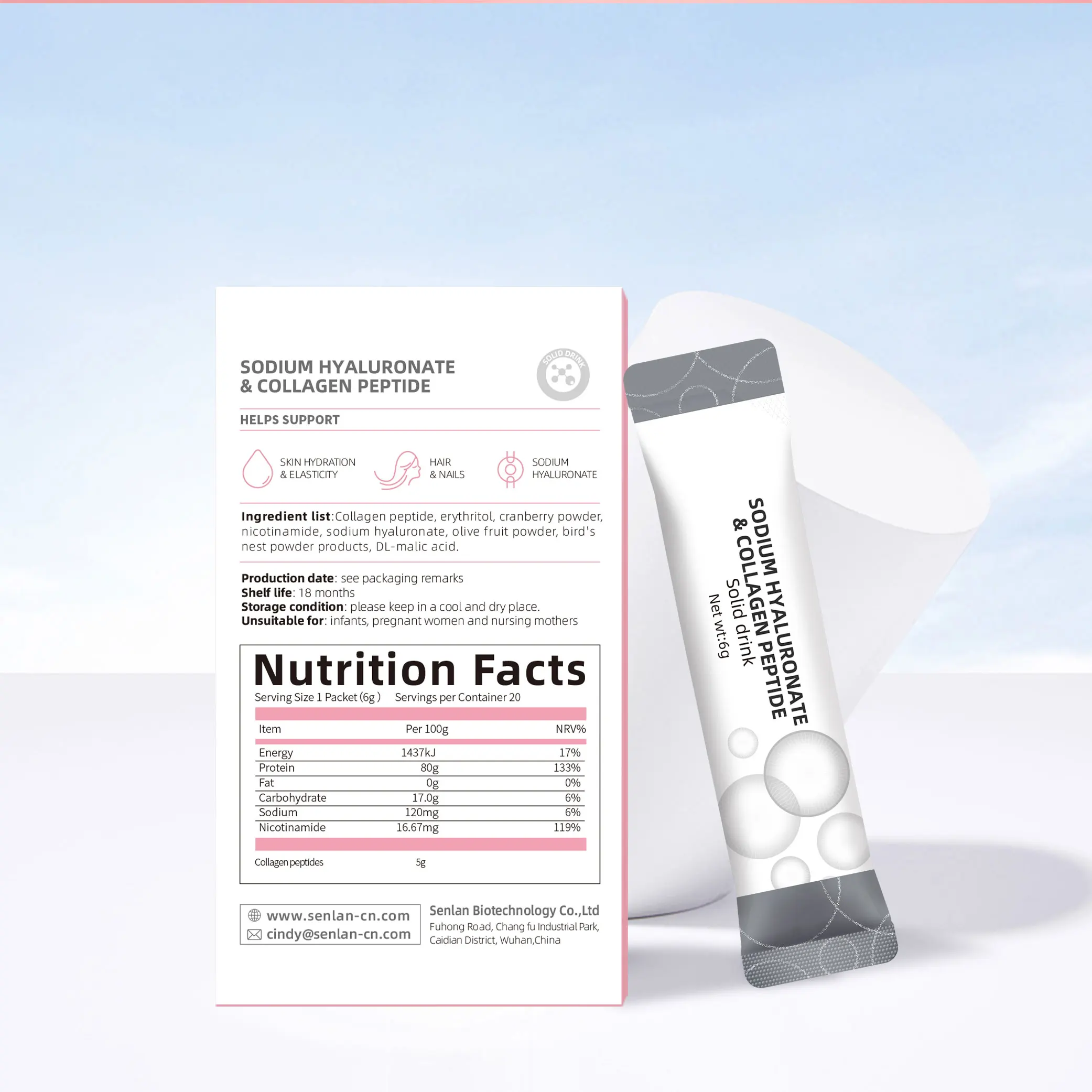 Private label Collagen Protein Powder Marine Collagen Peptide Powder Collagen Powder drinks in strip Improve Skin Elasticity