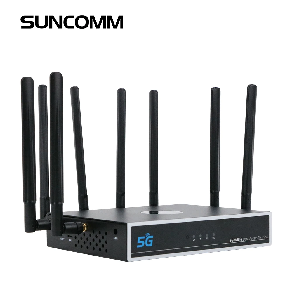 SUNCOMM O2 5G модем CPE WIFI 6 двухдиапазонный 1800 Мбит/с 100 пользователей беспроводные роутеры со слотом для sim-карты 4G LTE сеть