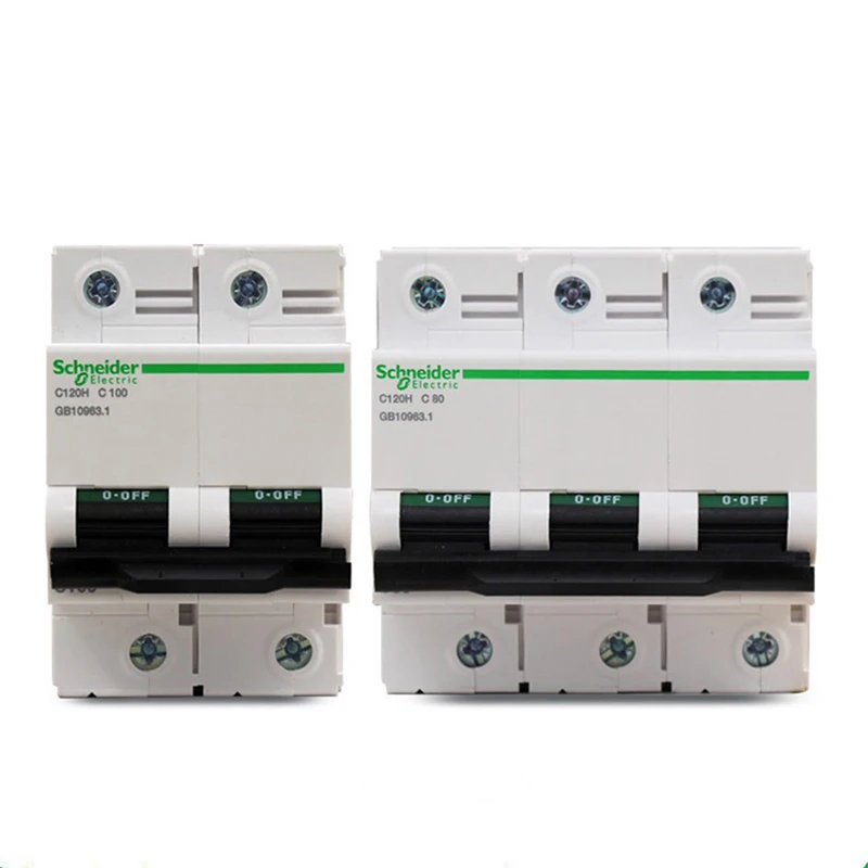 C120H 1P Good Quality Original schneideres  Miniature Circuit Breaker Mcb 1Pole Main Switch High power circuit breaker 1P 100A