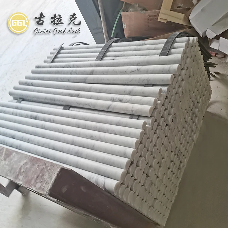 curve Fluted marble tile stone concave flute Marble Sideboard fluted travertine tile