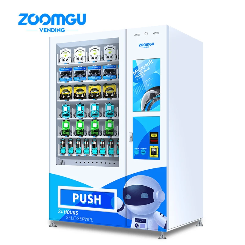 Zoomgu автомат, производители, пользовательский вандальный автомат, Wifi Id Card Reader, торговый автомат для телефонных аксессуаров