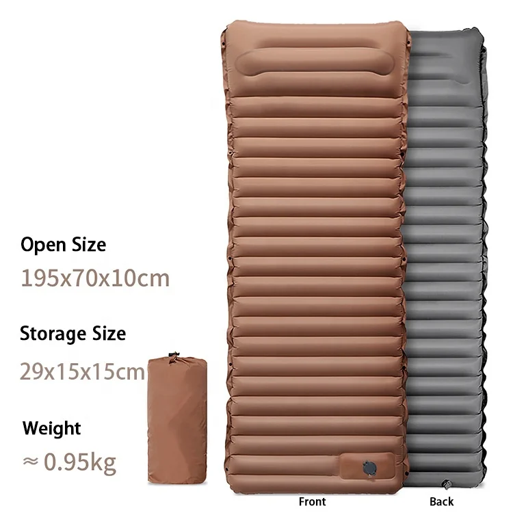 Hot Sale Comfortable Self Inflated Air Mattress Sleeping Pad for Outdoor Camping Hiking Mountaineering Inflate Sleeping Pad