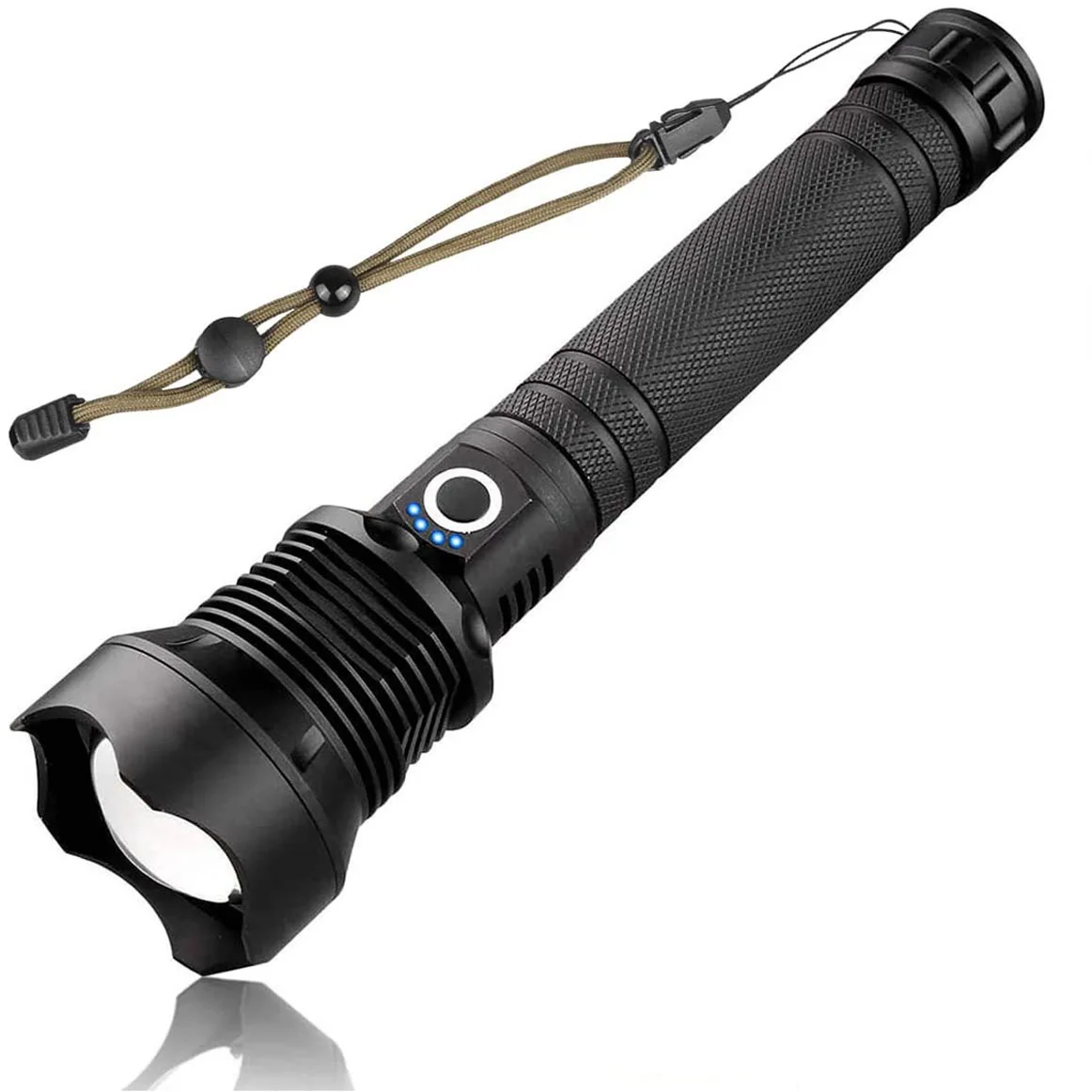 XHP 50 Powerful Flashlight 5 Modes USB Zoom LED Torch 18650 or 26650 Battery Rechargeable Tactical Portable Outdoor Flash Light