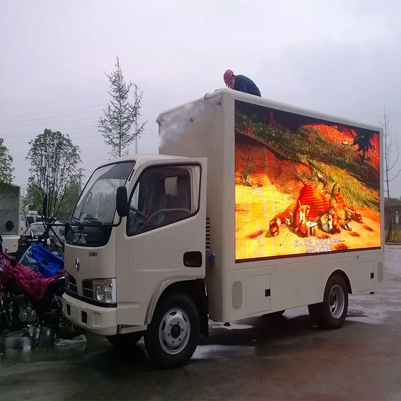 Factory Cost DONGFENG 4x2 Mobile LED Louderspeaker Led Screen Advertising Truck Flow Stage Truck Billboard Trucks Manufacturer