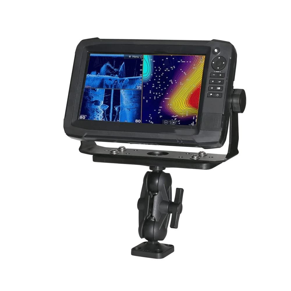 Large Black Ball-Mount Fish Finder with Universal Mounting Plate Fishing Products (B02)