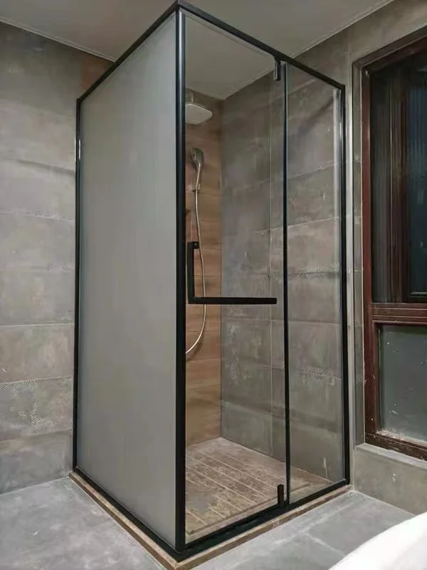  Best Price sound insulation hollow glass aluminum bathroom sliding