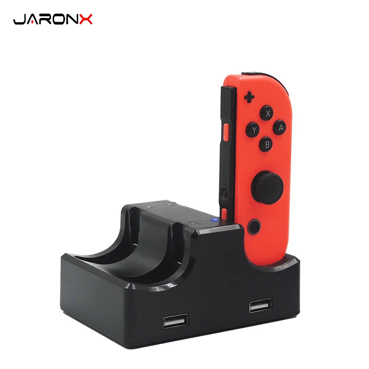 4 LED Lamps 4 in 1 Charging Dock Station For Switch JoyCon Four Charge For Switch Handle