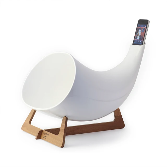 OEM New Design Horn Wholesale home decor Ceramic MegaPhone for home party decor