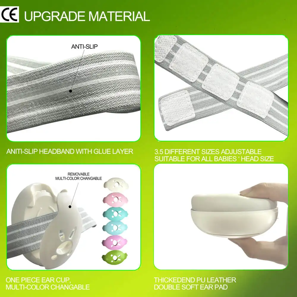 Hearing protection earmuffs for kids kids sound proof headband safety baby earmuffs