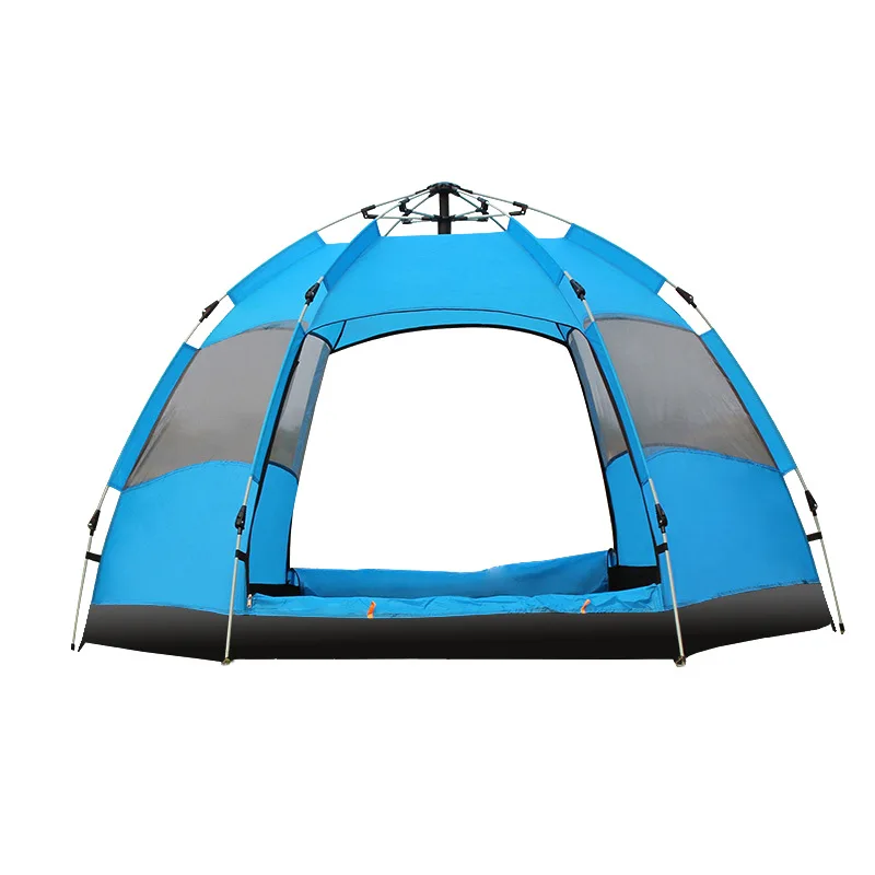 Outdoor Tourist Tent 4-person Family Camping Double-decker Tent Multi-person Hiking Portable Camping Tent