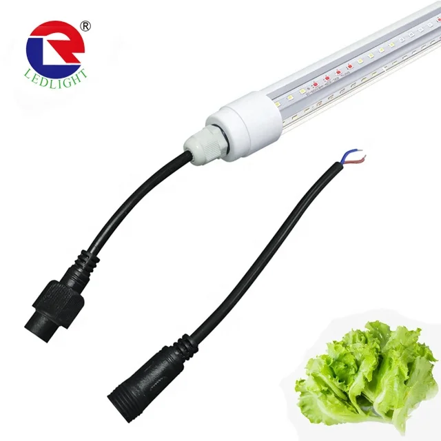 Трубка светодиодная 4 фута 18 Вт 36 50 AC85-265V полный спектр 2:4 для овощей теплицы огурцы цуккини