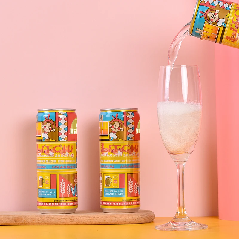 Custom Flavors 330ML 500ml Mango Grapefruit Flavored Canned 6.0% Alcoholic Carbonated Drinks  Mixed Sparkling Wine