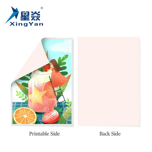 Xingyan Factory 100gsm A3 A4 Heat Press Custom Sublimation Paper For Cotton Fabric T-shirt Mug
