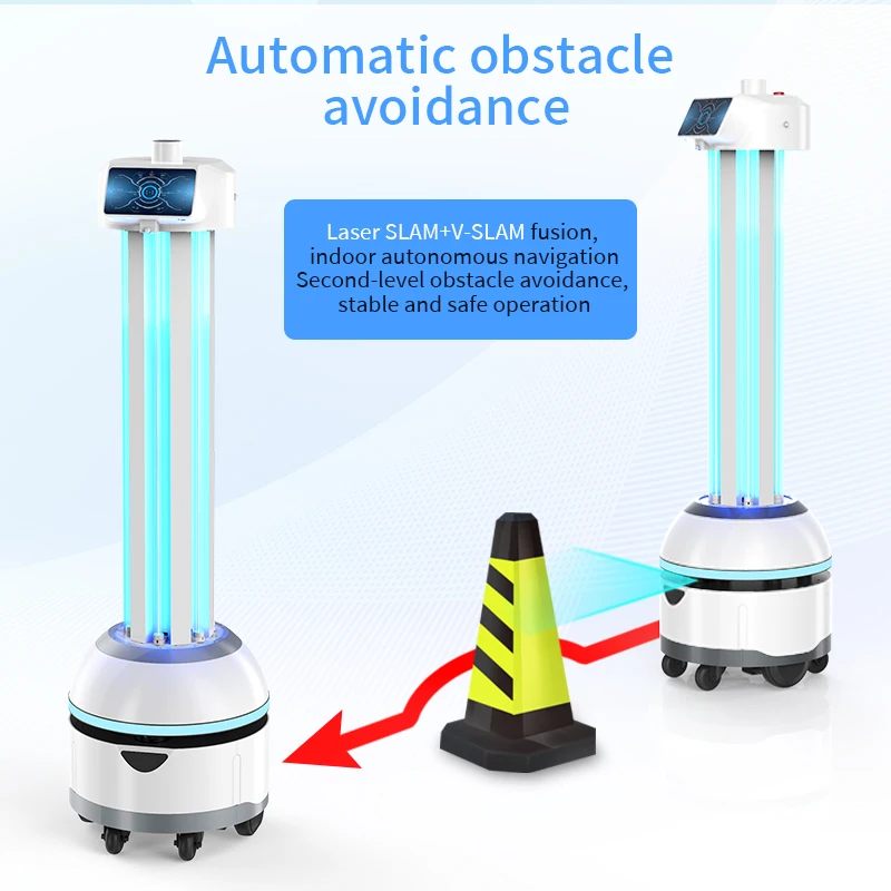 OEM UVC Disinfection Robot Disinfection Ai Robot Customization Sterilization Guard Disinfection Robots