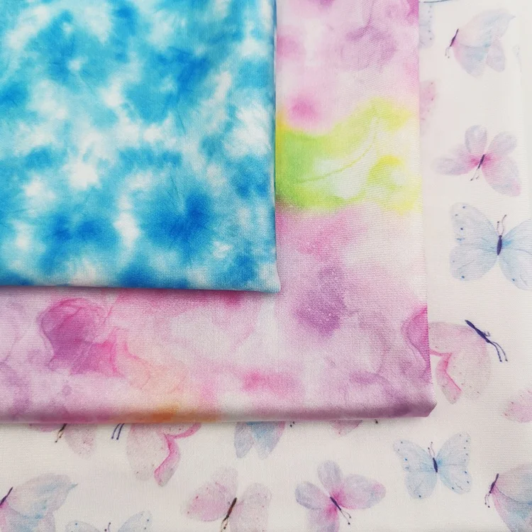 82% Poly 18% Spandex Custom digital print swim 4 way stretch swimming pool fabric