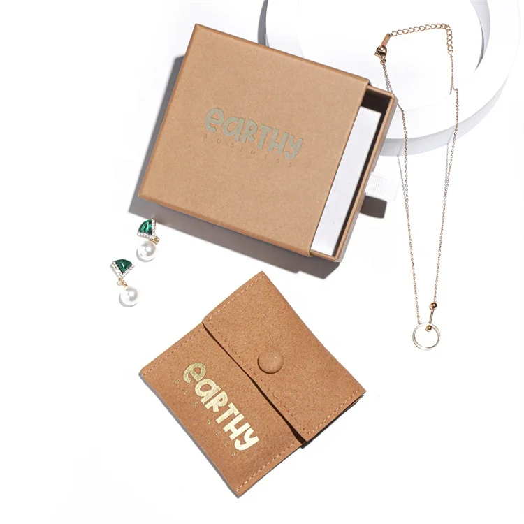 Newest pink drawer jewellery paper box and bag inside