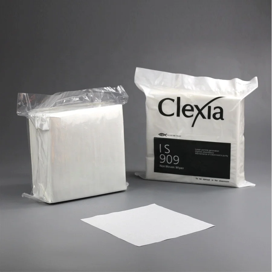 Wholesale Christmas custom flat sheet cellulose polyester absorbs oils low-linting cleaning rags wipe wipers