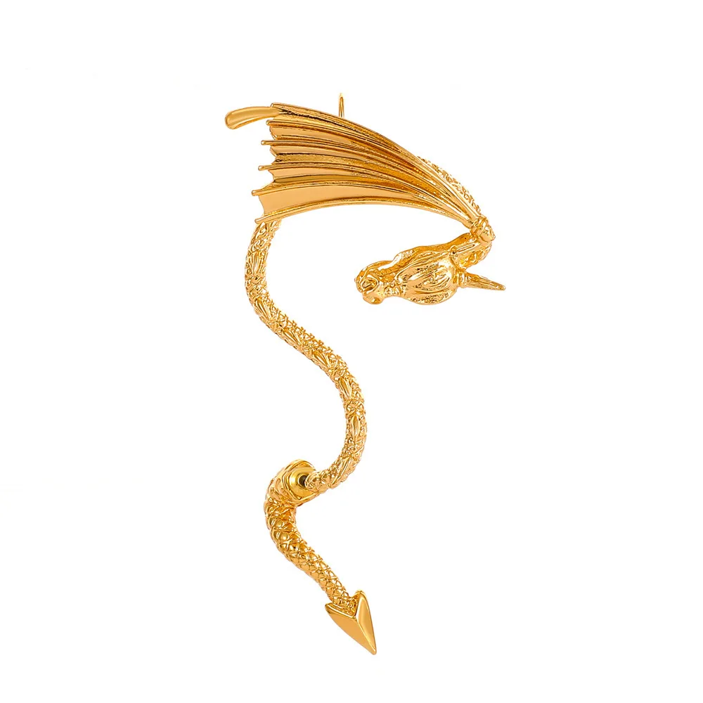 Punk Flying Dragon Ear Clip Earrings For Women Jewelry Wholesale