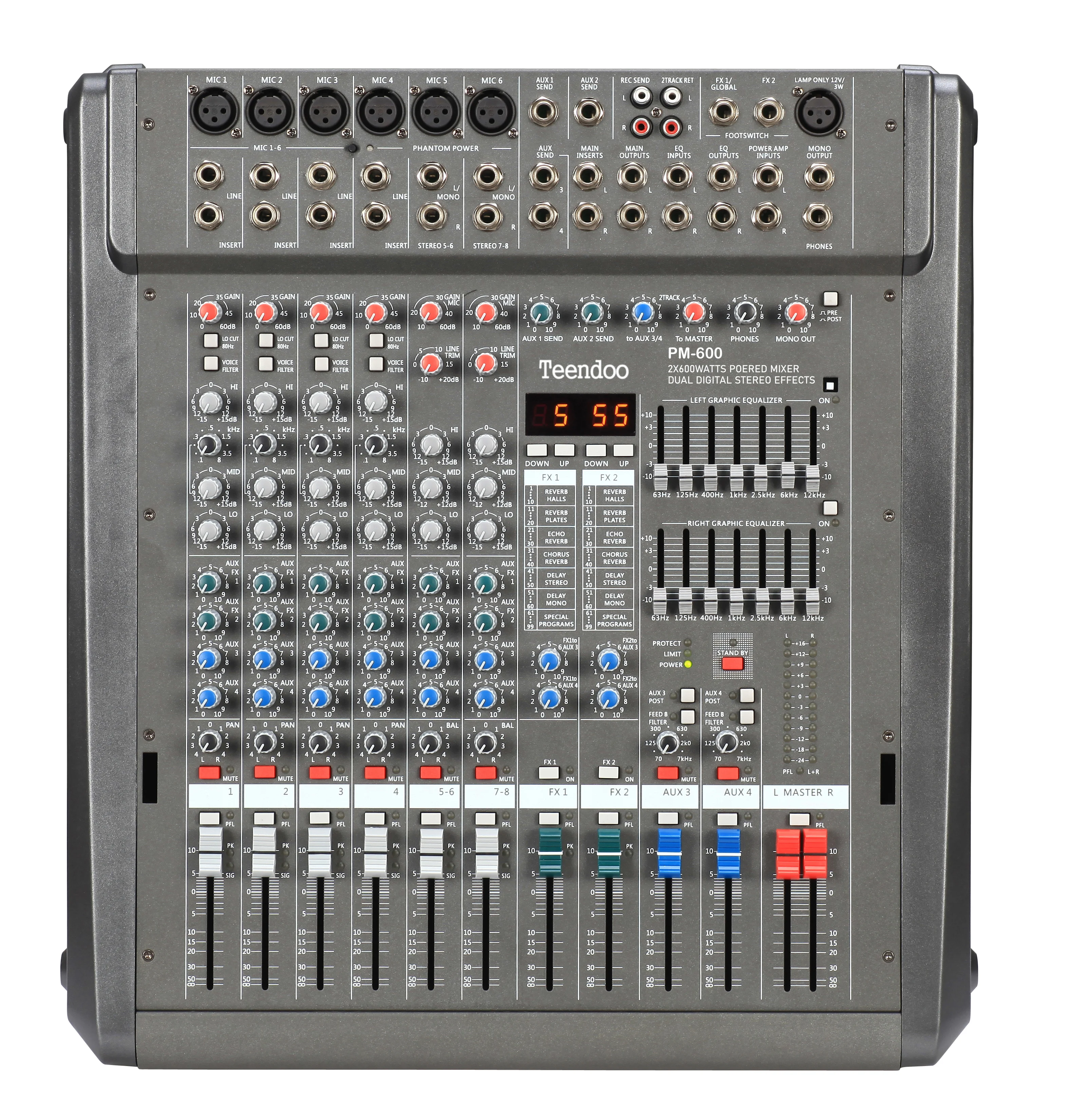 Hot sell console with power mixer audio
