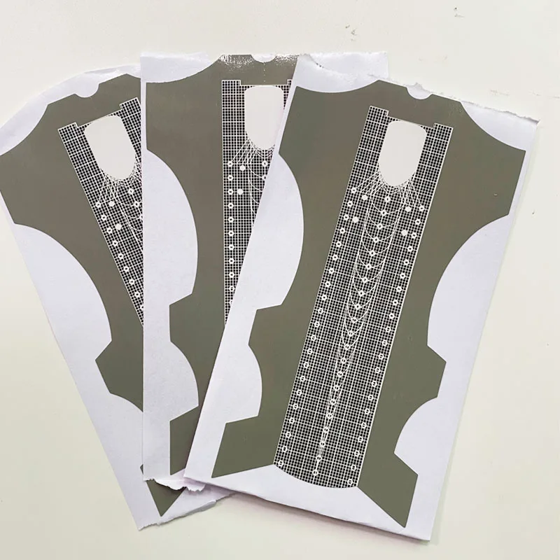 Custom Logo XXXL Nail Art Form Sticker Self-Adhesive Extension Guide Acrylic UV Tips Extendo Nail Building Forms