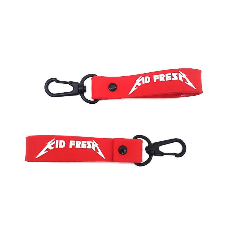 Personalized Heavy Duty Carabiner PVC Keychain Custom Logo Rubber Keychain