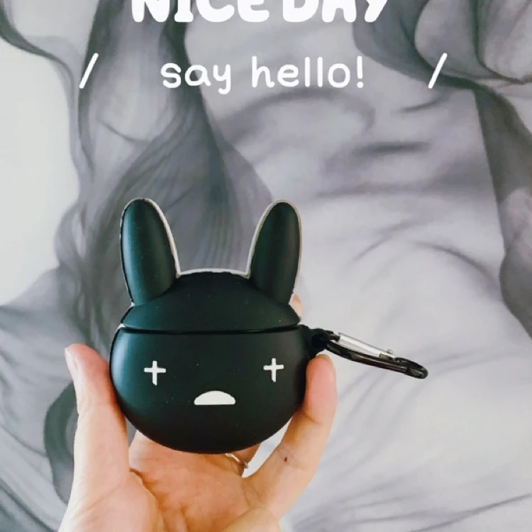  2021 Fashion Bad Bunny Rabbit Silicone Earphone Case for Apple iPhone Airpods 12 Pro Kaws Cover Bag Headset