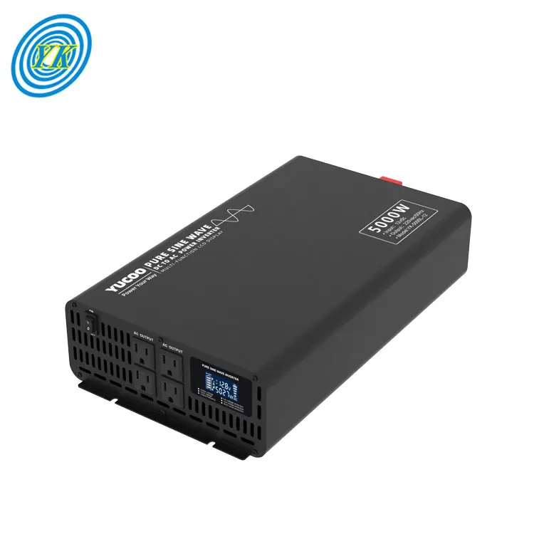 Pure sine wave 24v 48v 60v 72v to 220v 5000w dc ac solar inverter and converter