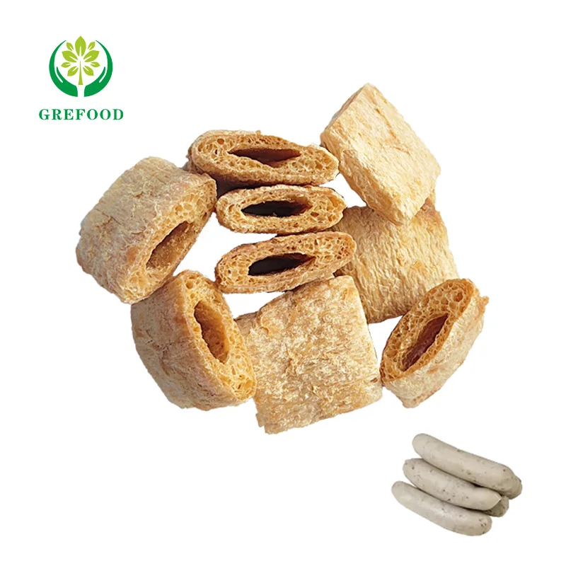 High Quality Artificial Meat 55% ~ 68% Soya Products Textured Vegetable Protein Green Vegetarian Food TVP for Vegan Sausage