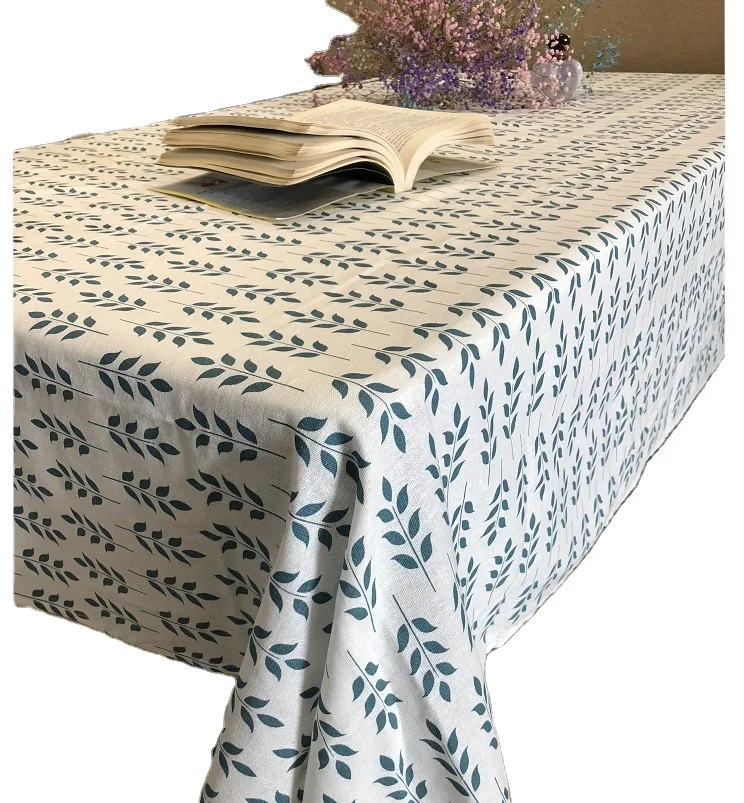Большие квадратные скатерти из хлопка и льна с принтом индивидуальным