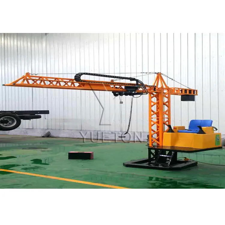 Electric Excavator Mini Kids Crane Tower Ride For Children