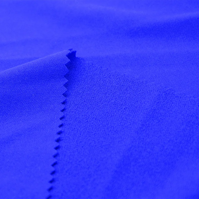 Chunnuo Moss Crepe fabric Twisted 96% Polyester 4% Elastane Twisted Knitting Fabric for dress