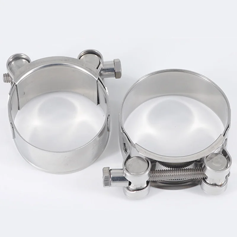 European Type Stainless Steel Single Unitary T-Bolt Heavy Duty  Water Pipe Hose Clamp