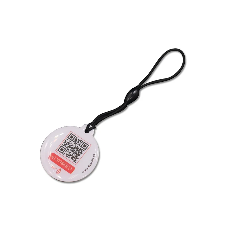 Высокое качество Персонализированные ПЭТ QR код NTAG213 RFID тег для собаки кошки