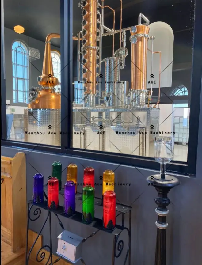 500 Liters Liquor Gin Distiller Factory Sell Copper Pot Distillery Equipment Alcohol Making Machine