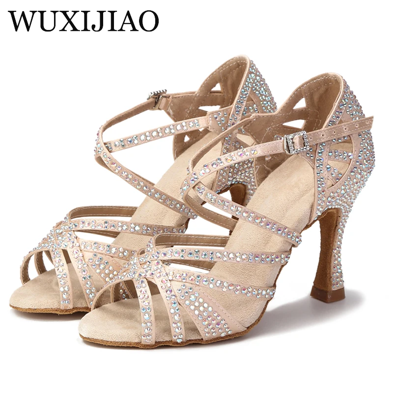 Open Toe High Heels Professional dance Sandal Elegant Girls Classic Latin Dance Shoes