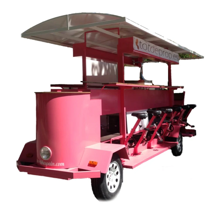 Passengers Group Bicycle Pub Beer Bike Bar Beer Bike Pedal Bar 4 Wheel Pedal Pub Electric Beer Party Bike