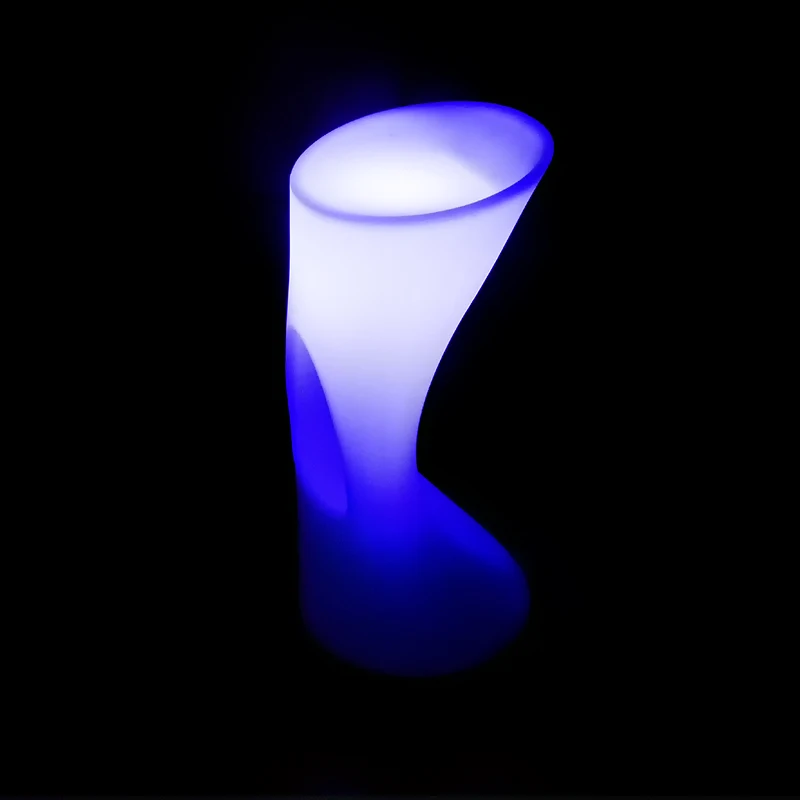 Hot sales led bar furniture set plastic chair and tables 16 colors RGB glowing light