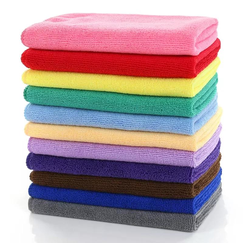 Wholesale New Design Microfiber Tea Kitchen Hand Cleaning Towel Car Cloth Windows Glass Microfibre Towel Set