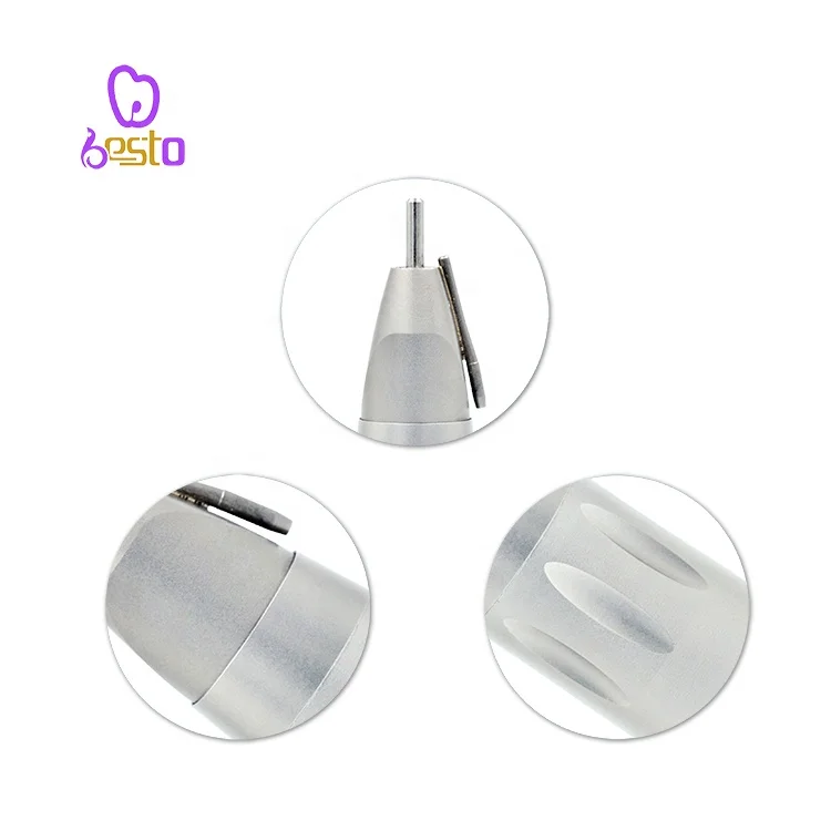 BESTO Dental 1:1 Fiber Optic Straight Handpiece Low Speed Handpiece Contra Angle with Water Tube Dentistry Instrument