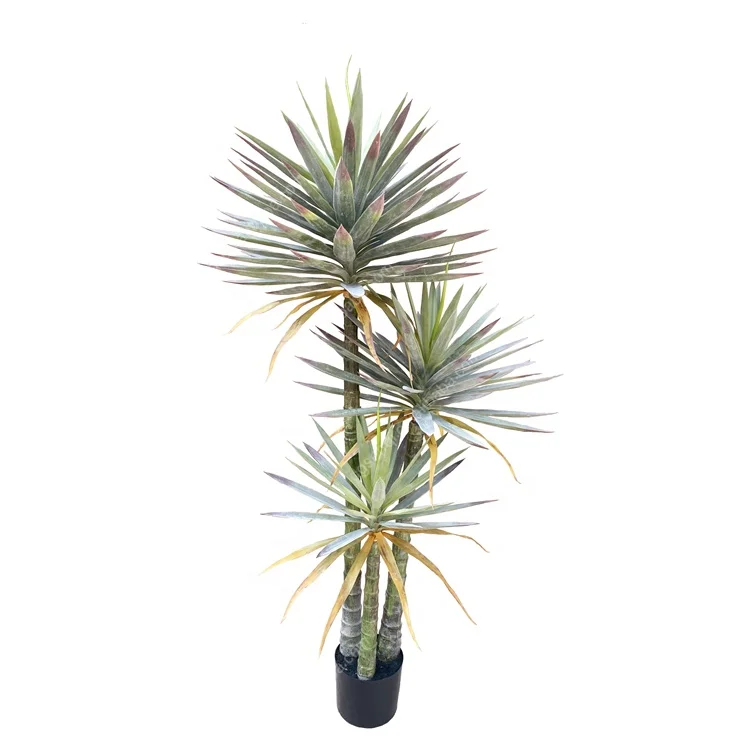 Декоративное пластиковое искусственное зеленое растение Agave, 170 см