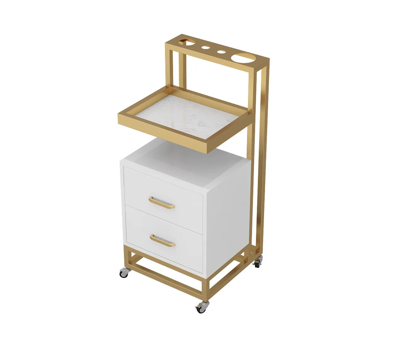 High Quality Multi Functional Hair Salon Styling Car Mobile Beauty Salon Tool Car Multi-Layer Storage Racks Hair Salon Trolley