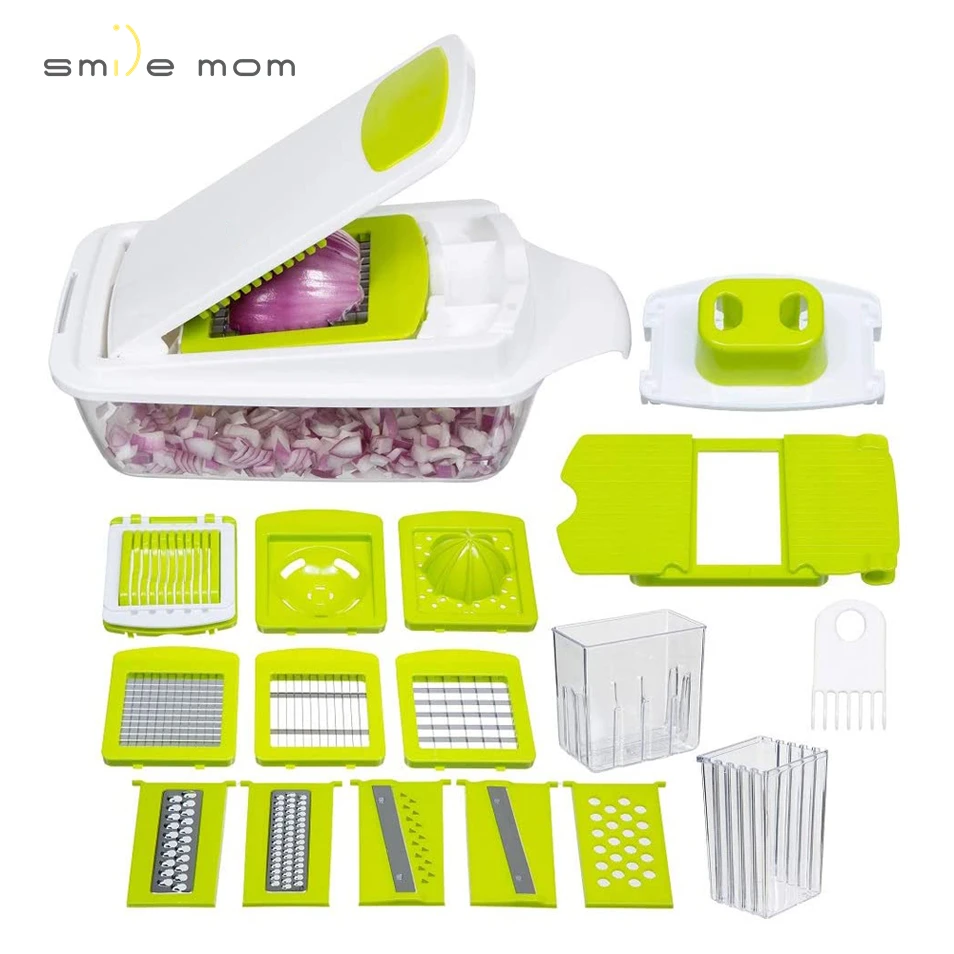 Smile mom multifunction kitchen vegetable and fruit chopper cutter potato grater mandoline slicer