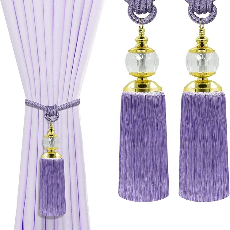 HH Wholesale Custom Fringe Tiebacks Decorative Holdback Curtain Tieback Tassel Rope